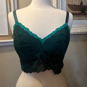 Auden Forest Green Lace Bralette with Cups